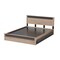 Baxton Studio Jamie Oak and Grey Wood Queen 2-Drawer Queen Size Storage Platform Bed 138-7709-8041 - alternate 3